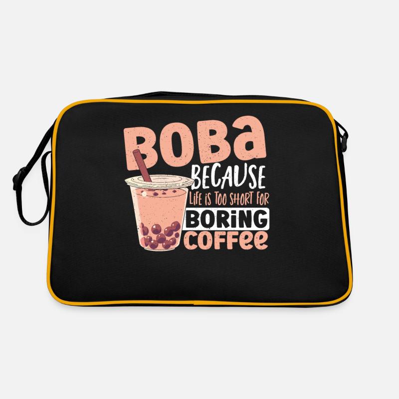 Boba Tee Tee Latte Oolong Tee Retro Tasche