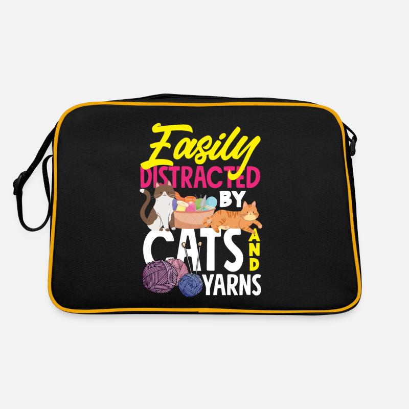 Lustiges Stricken Stricknadel Geschenk Retro Tasche