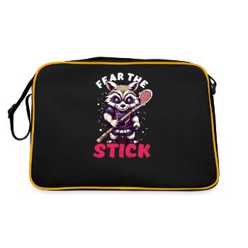 Lacrosse Coach Fear Stick Racoon - Retro Bag - black/gold - Back