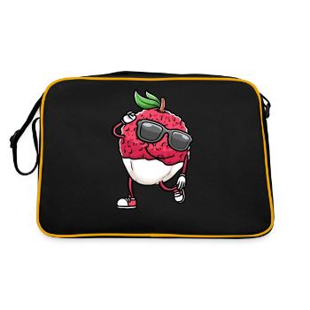 Litchi dansant avec des lunettes de soleil litchi - Sac Retro - noir/or - Dos