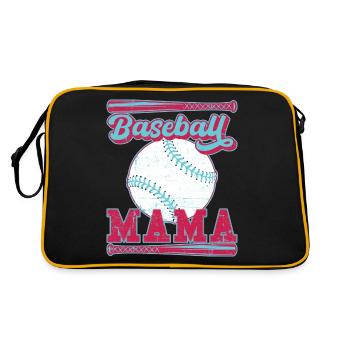 Baseball Mama Maman en détresse pour la fête des mères - Sac Retro - noir/or - Dos