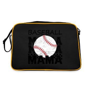 Baseball Mama Maman en détresse pour la fête des mères - Sac Retro - noir/or - Dos