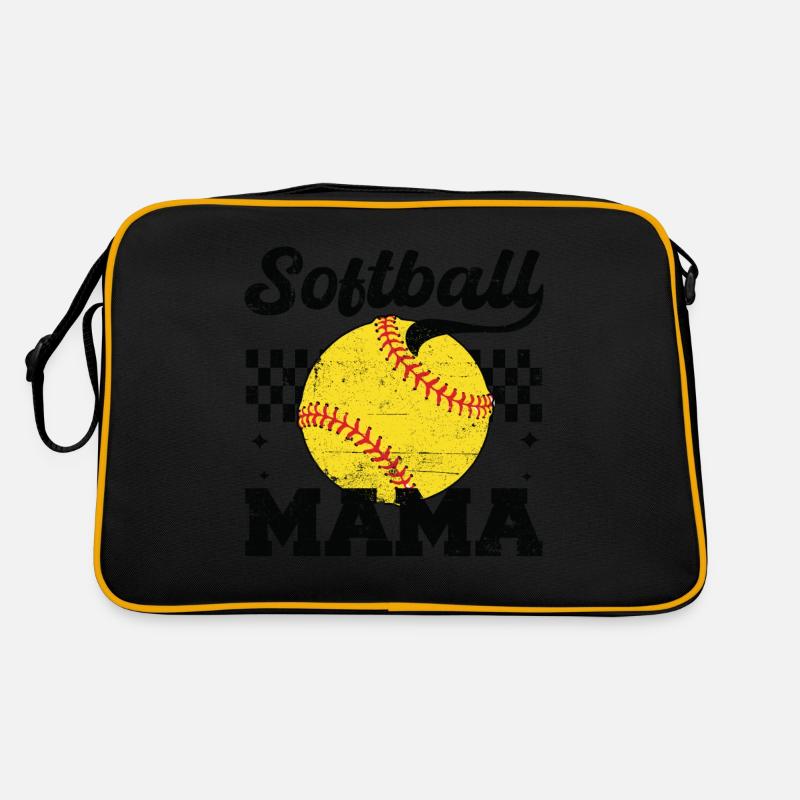 Softballll Mama Verzweifelt Muttertag Mama Retro Tasche