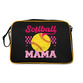 Softballll Mama Maman en détresse pour la fête des mères - Sac Retro - noir/or - Dos