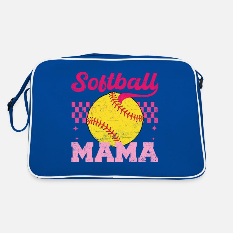 Softballll Mama Verzweifelt Muttertag Mama Retro Tasche