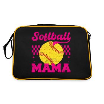 Softballll Mama Maman en détresse pour la fête des mères - Sac Retro - noir/or - Dos
