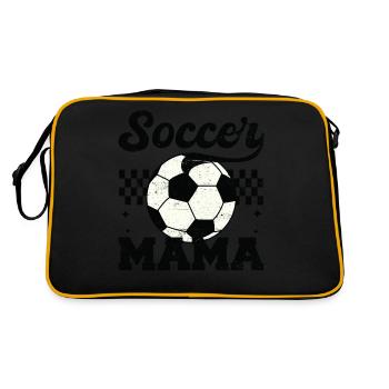 Football Maman Détresse Fête des Mères Maman - Sac Retro - noir/or - Dos