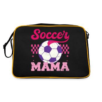 Football Maman Détresse Fête des Mères Maman - Sac Retro - noir/or - Dos