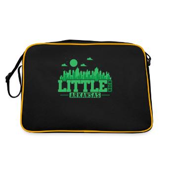 Little Rock, une ville de l’État de l’Arkansas, aux États-Unis. - Sac Retro - noir/or - Dos