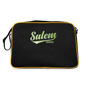 Salem, a city in the U.S. state of Oregon - Retro Bag - black/gold - Back