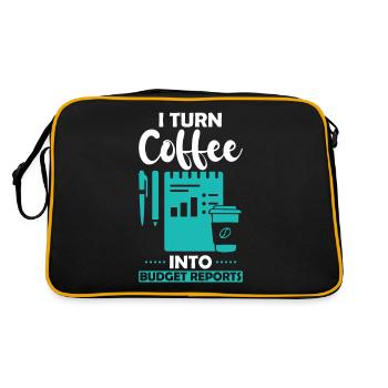 le café en rapports budgétaires - Sac Retro - noir/or - Dos