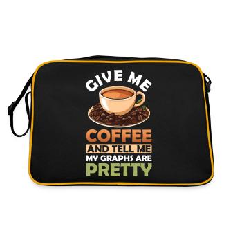 Statistician, Graphene, Data Analyst, Technician - Retro Bag - black/gold - Back