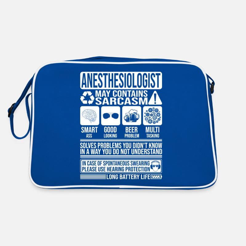 Anästhesist Sarkasmus lustiges Geschenk Retro Tasche