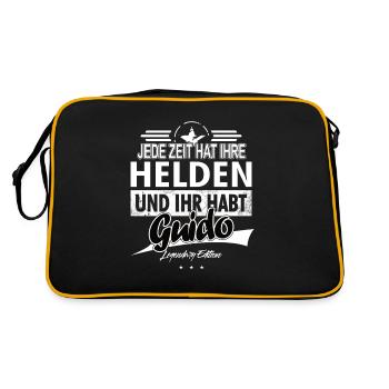 Chaque époque a ses héros Vous avez Guido - Sac Retro - noir/or - Dos
