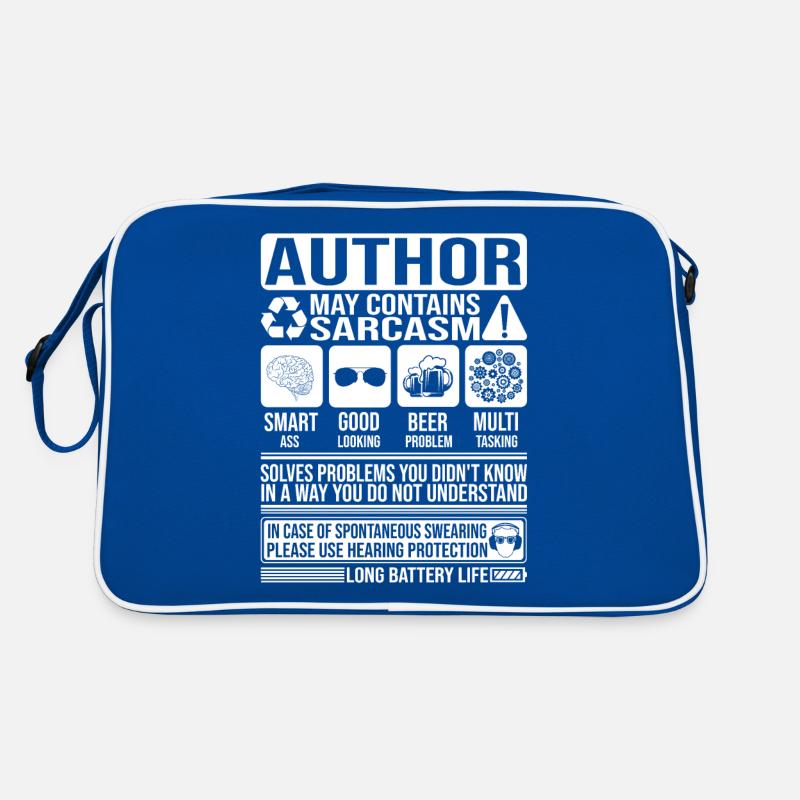 Author Sarcasm funny Gift Author Retro Bag