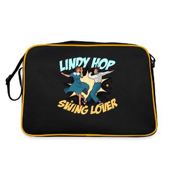 Swing Dance Lindy Hop Swing Music Swing Dancer - Retro Bag - black/gold - Back