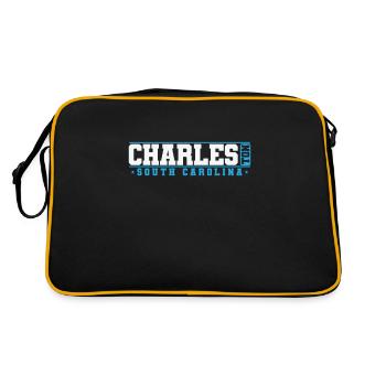 Charleston, une ville de Caroline du Sud aux États-Unis - Sac Retro - noir/or - Dos
