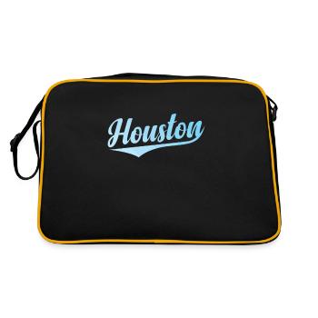 Houston, Texas, a city in the U.S. state of Texas - Retro Bag - black/gold - Back