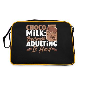 Cocoa Drink Chocolate Powder Dairy - Retro Bag - black/gold - Back