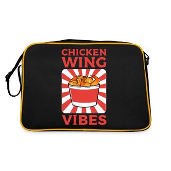 Chicken Barbecue Buffalo Wings BBQ Chef I Love - Retro Bag - black/gold - Back