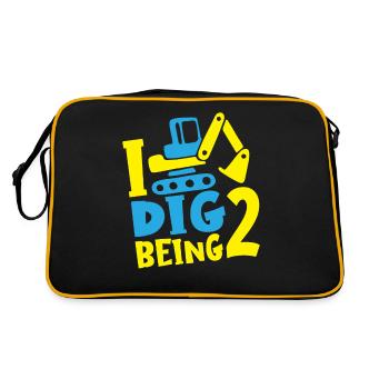 Excavator Truck Kids Construction Truck - Retro Bag - black/gold - Back