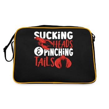Cajun Food Crawfish Lover Crayfish Boil Crawfish - Retro Bag - black/gold - Back