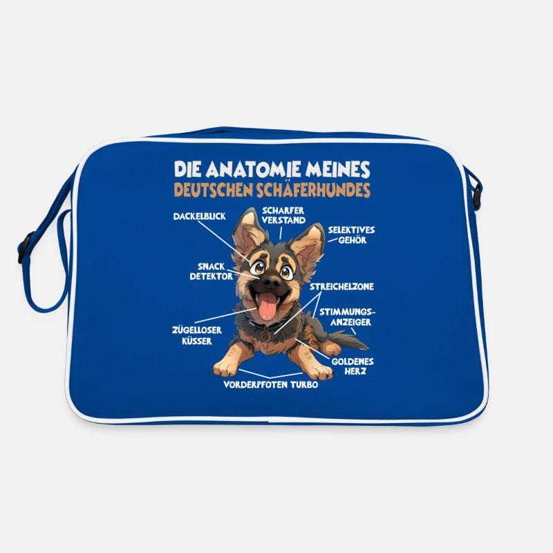 Deutscher Schäferhund Hundehalter T Gassi Hunde Retro Tasche