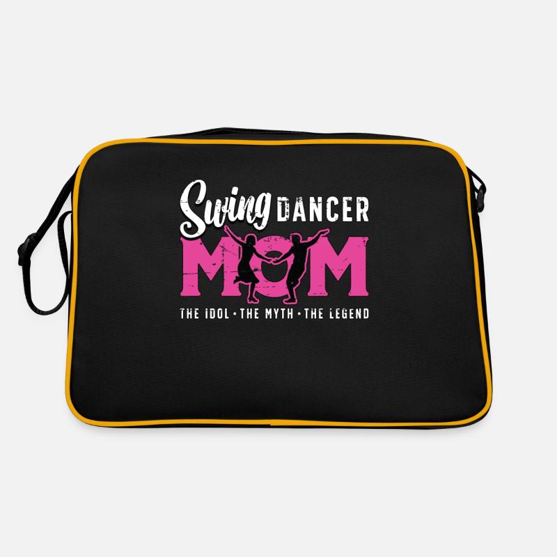 Swing Dancer Mom The Idol The Myth The Dance Sport - Retro Tasche - Schwarz/Gold