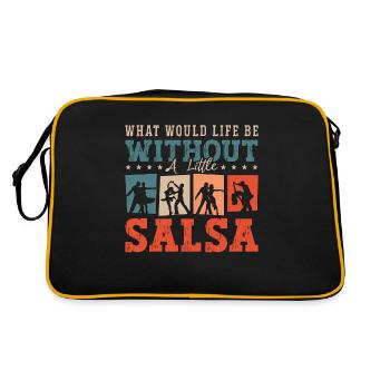 Danse Salsa Qu’est-ce que la vie Danser Danseur Salsa - Sac Retro - noir/or - Dos
