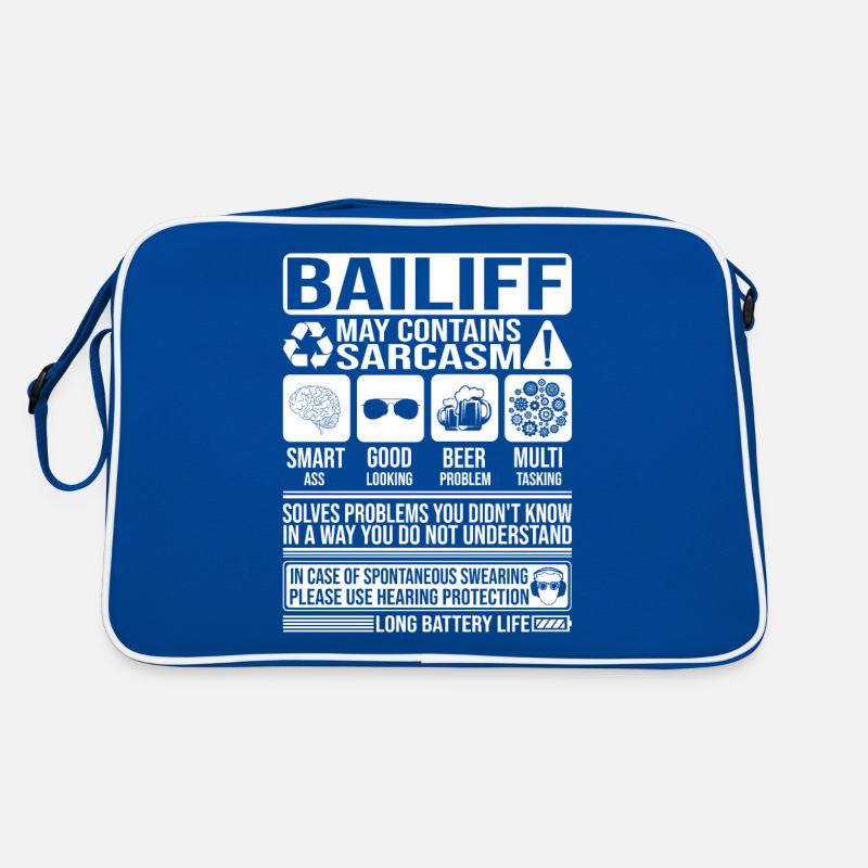 Bailiff Sarcasm funny Gift Bailiff Retro Bag