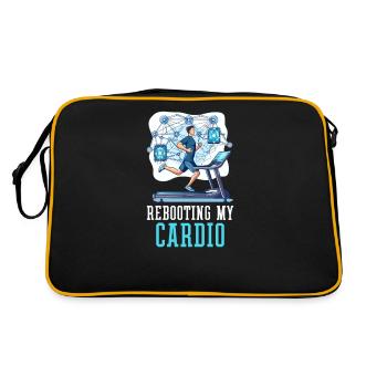 Network Engineering Rebooting Is My Cardio - Retro Bag - black/gold - Back