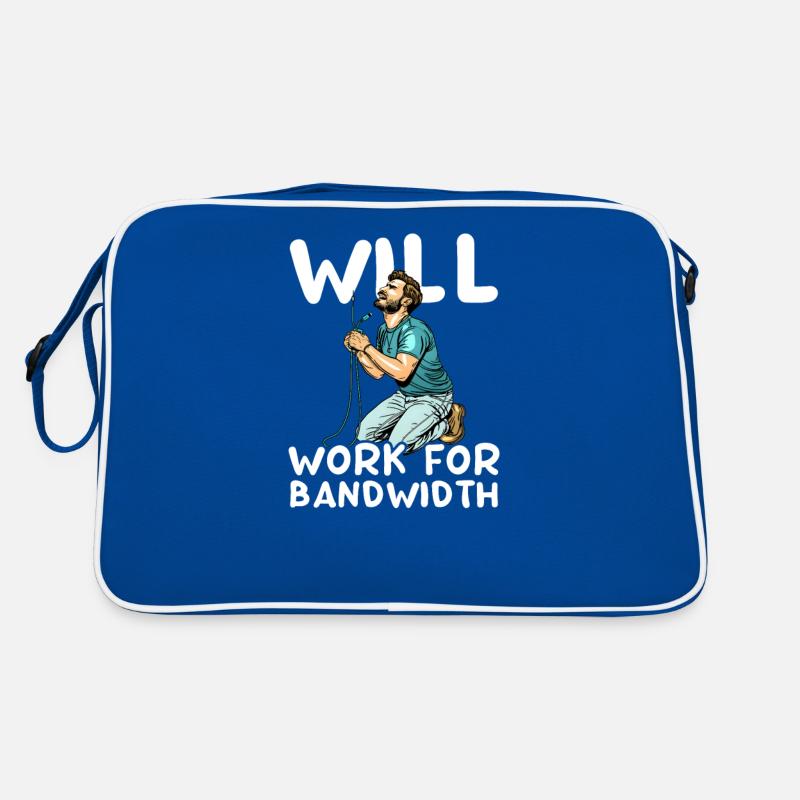 Netzwerktechnik wird für Bandbreite sorgen Retro Tasche