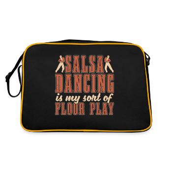 La danse salsa est mon genre de danse, danseuse de salsa sportive - Sac Retro - noir/or - Dos