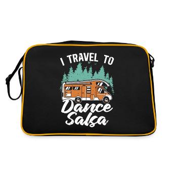 Danse Salsa I Voyage Pour Danser Salsa Mambo Musique - Sac Retro - noir/or - Dos