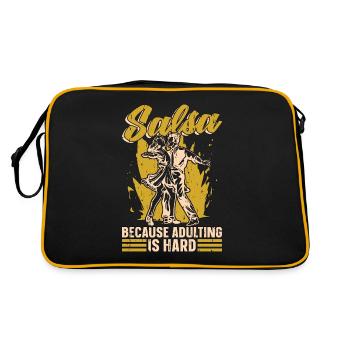 Salsa Danser la salsa Parce qu’être adulte, c’est dur danser - Sac Retro - noir/or - Dos