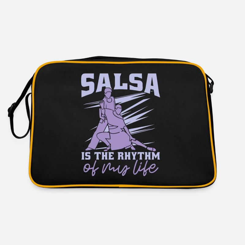 Danse salsa La salsa est le rythme de la musique Mambo - Sac Retro - noir/or