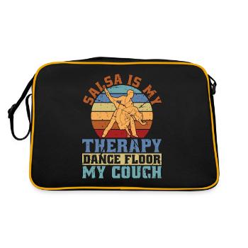 Danse salsa La salsa est ma thérapie Musique Mambo rétro - Sac Retro - noir/or - Dos