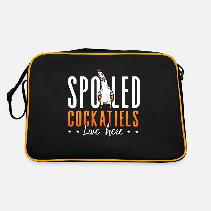 Calopsitte Les calopsittes gâtées vivent ici Perruche Sac Retro