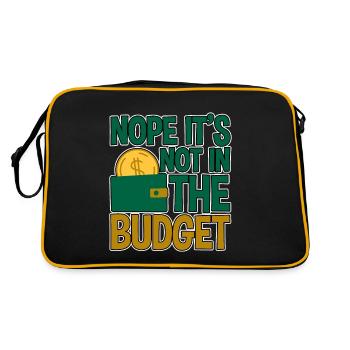 Nope It's Not In The Budget 4 - Retro Tasche - Schwarz/Gold - Hinten