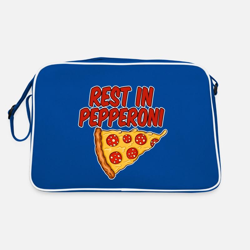 Rest In Pepperoni 4 Retro Tasche