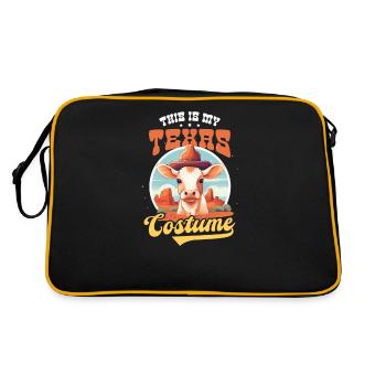 Amant du Texas, c'est mon costume du Texas - Sac Retro - noir/or - Dos