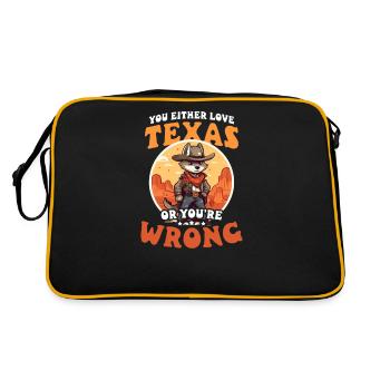 L'amant du Texas aime le Texas ou se trompe - Sac Retro - noir/or - Dos