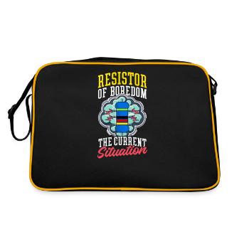 Electrical Engineering Resistor of Boredom - Retro Bag - black/gold - Back