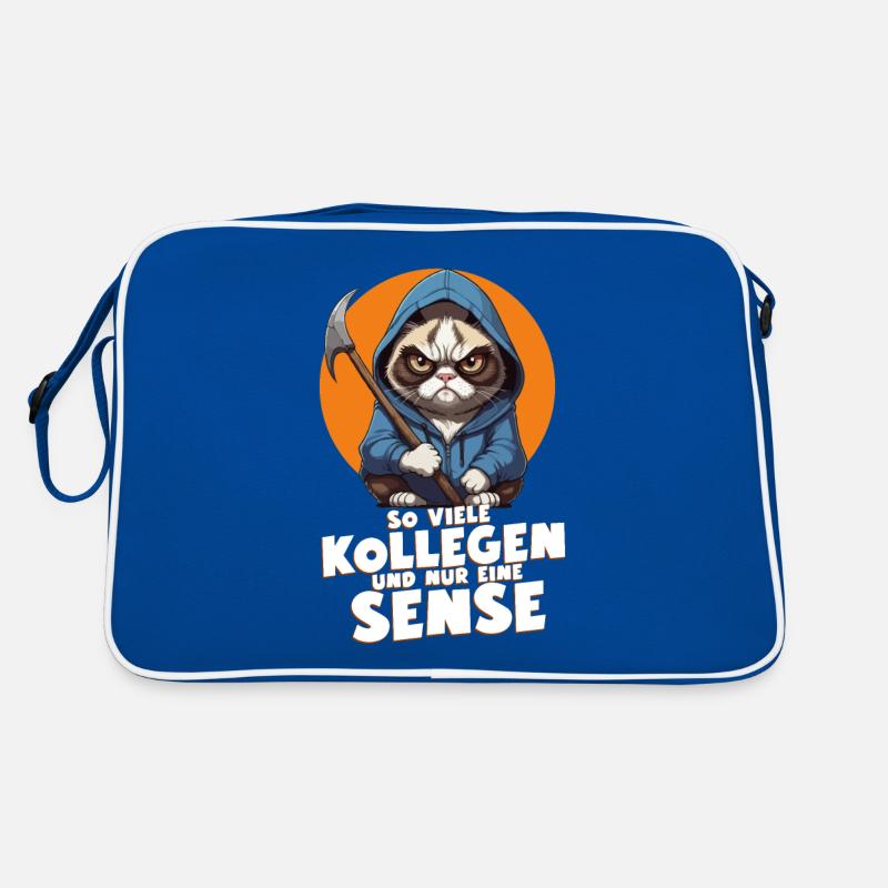 Born to drink coffee, forced to work Retro Bag