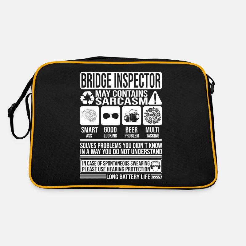 Bridge Inspector Sarcasm funny Gift Bridge Retro Bag