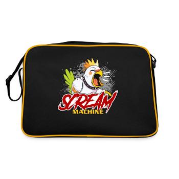 Calopsitte Scream Machine Perruche Calopsitte Lover - Sac Retro - noir/or - Dos
