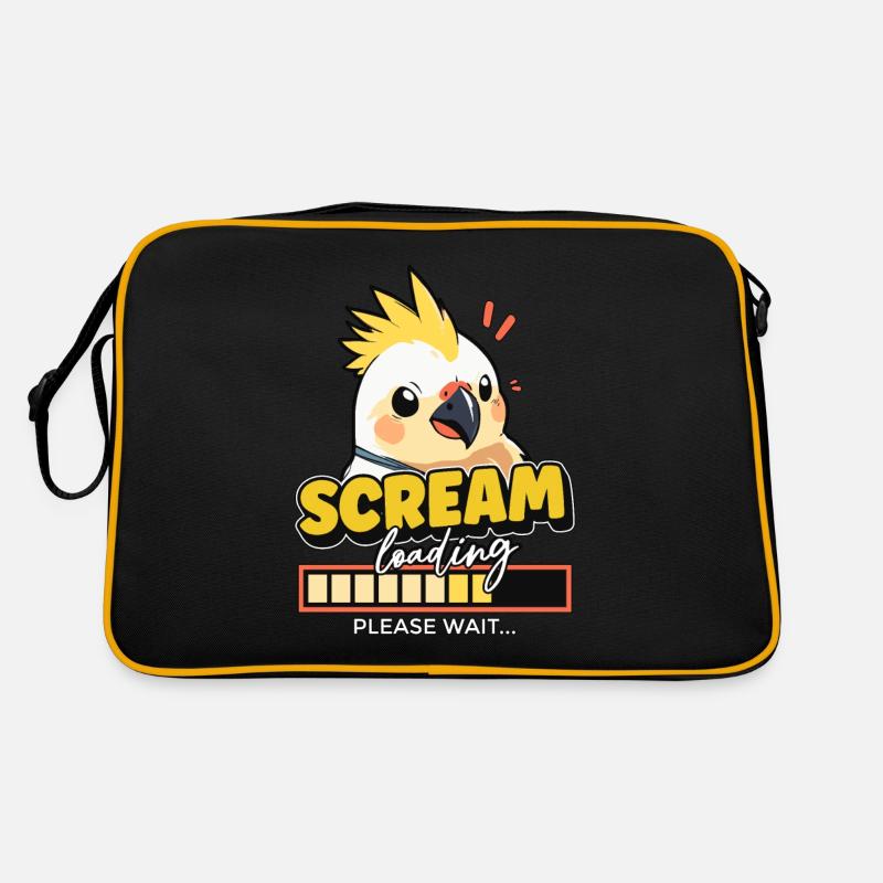 Cockatiel Scream Loading Please Wait Cockatoo Retro Bag