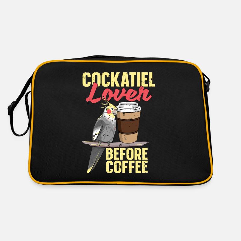 Cockatiel Lover Before Birdwatcher Coffee Lover Retro Bag