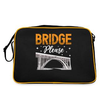 Bridge Construction and Bridge Engineer - Retro Bag - black/gold - Back