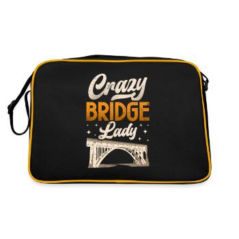 Bridge Construction and Bridge Engineer - Retro Bag - black/gold - Back